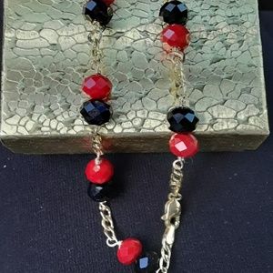 14k Solid gold colorful bracelet